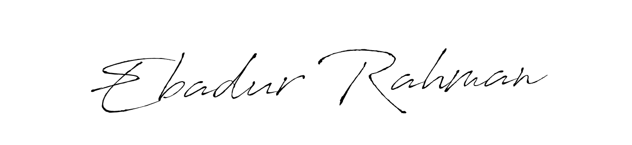 Antro_Vectra is a professional signature style that is perfect for those who want to add a touch of class to their signature. It is also a great choice for those who want to make their signature more unique. Get Ebadur Rahman name to fancy signature for free. Ebadur Rahman signature style 6 images and pictures png