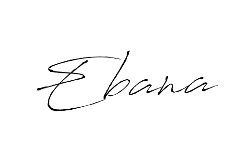 Antro_Vectra is a professional signature style that is perfect for those who want to add a touch of class to their signature. It is also a great choice for those who want to make their signature more unique. Get Ebana name to fancy signature for free. Ebana signature style 6 images and pictures png