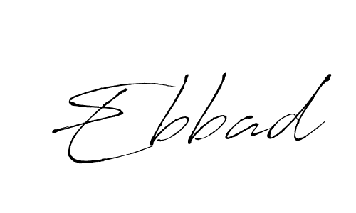 Ebbad stylish signature style. Best Handwritten Sign (Antro_Vectra) for my name. Handwritten Signature Collection Ideas for my name Ebbad. Ebbad signature style 6 images and pictures png
