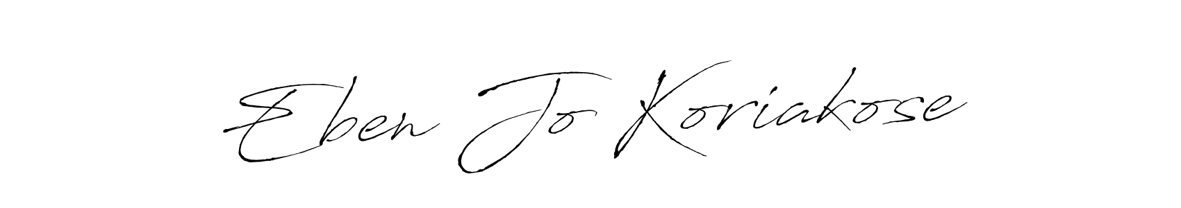 How to make Eben Jo Koriakose signature? Antro_Vectra is a professional autograph style. Create handwritten signature for Eben Jo Koriakose name. Eben Jo Koriakose signature style 6 images and pictures png