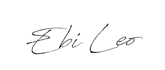 How to make Ebi Leo name signature. Use Antro_Vectra style for creating short signs online. This is the latest handwritten sign. Ebi Leo signature style 6 images and pictures png