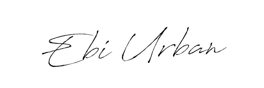 Make a beautiful signature design for name Ebi Urban. With this signature (Antro_Vectra) style, you can create a handwritten signature for free. Ebi Urban signature style 6 images and pictures png