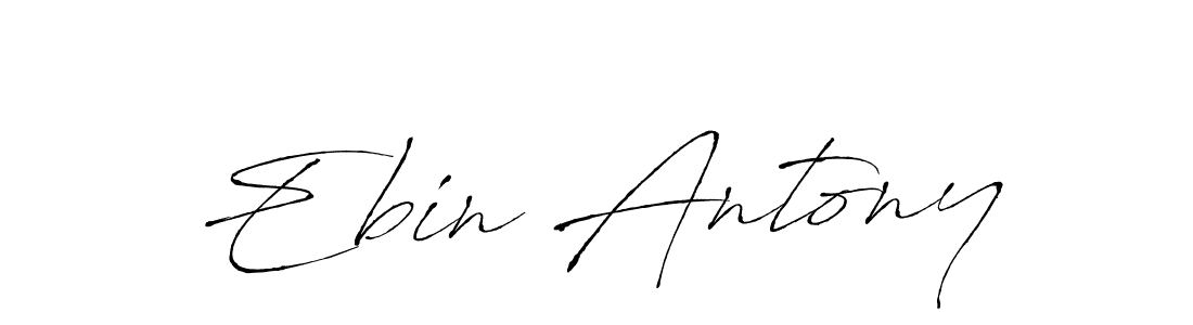 You should practise on your own different ways (Antro_Vectra) to write your name (Ebin Antony) in signature. don't let someone else do it for you. Ebin Antony signature style 6 images and pictures png