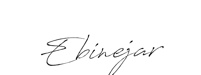 Use a signature maker to create a handwritten signature online. With this signature software, you can design (Antro_Vectra) your own signature for name Ebinejar. Ebinejar signature style 6 images and pictures png