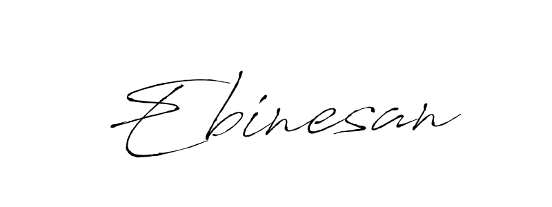 How to make Ebinesan signature? Antro_Vectra is a professional autograph style. Create handwritten signature for Ebinesan name. Ebinesan signature style 6 images and pictures png