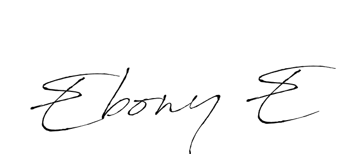 How to make Ebony E signature? Antro_Vectra is a professional autograph style. Create handwritten signature for Ebony E name. Ebony E signature style 6 images and pictures png