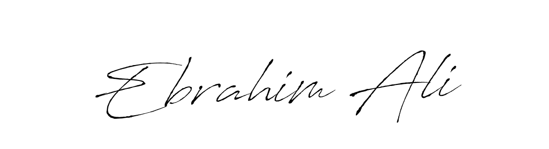 Ebrahim Ali stylish signature style. Best Handwritten Sign (Antro_Vectra) for my name. Handwritten Signature Collection Ideas for my name Ebrahim Ali. Ebrahim Ali signature style 6 images and pictures png