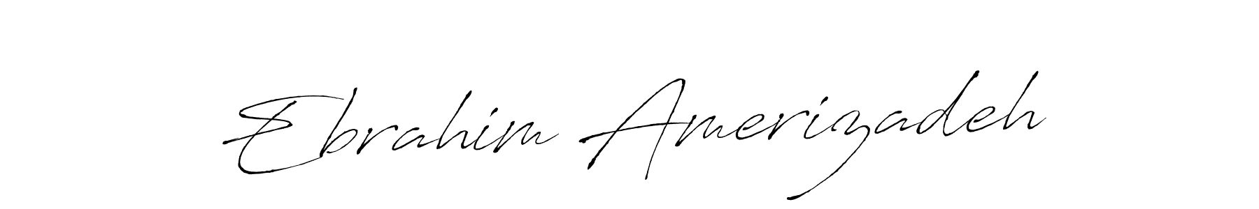 Make a beautiful signature design for name Ebrahim Amerizadeh. With this signature (Antro_Vectra) style, you can create a handwritten signature for free. Ebrahim Amerizadeh signature style 6 images and pictures png