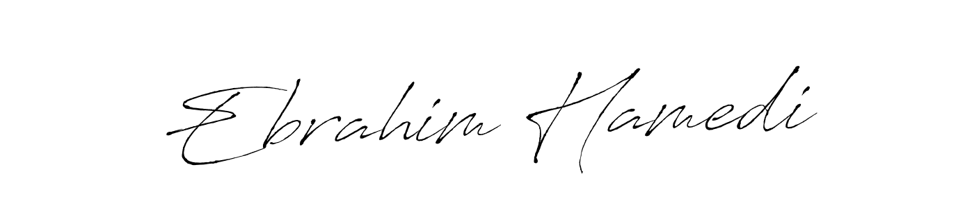 Make a beautiful signature design for name Ebrahim Hamedi. With this signature (Antro_Vectra) style, you can create a handwritten signature for free. Ebrahim Hamedi signature style 6 images and pictures png