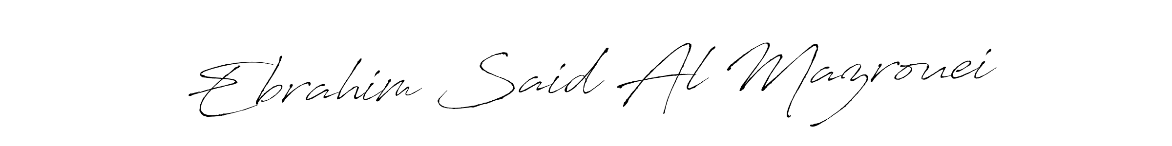 Make a beautiful signature design for name Ebrahim Said Al Mazrouei. Use this online signature maker to create a handwritten signature for free. Ebrahim Said Al Mazrouei signature style 6 images and pictures png