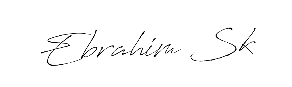 Make a beautiful signature design for name Ebrahim Sk. With this signature (Antro_Vectra) style, you can create a handwritten signature for free. Ebrahim Sk signature style 6 images and pictures png