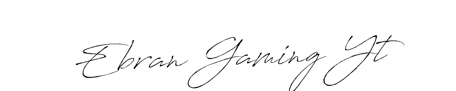 Antro_Vectra is a professional signature style that is perfect for those who want to add a touch of class to their signature. It is also a great choice for those who want to make their signature more unique. Get Ebran Gaming Yt name to fancy signature for free. Ebran Gaming Yt signature style 6 images and pictures png