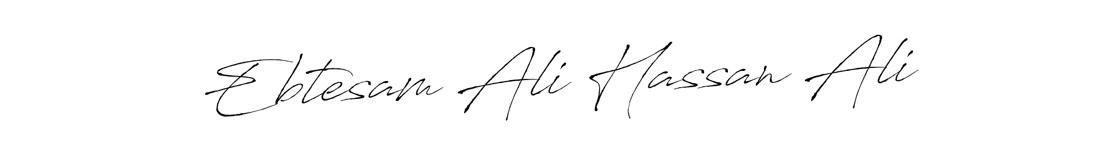 Create a beautiful signature design for name Ebtesam Ali Hassan Ali. With this signature (Antro_Vectra) fonts, you can make a handwritten signature for free. Ebtesam Ali Hassan Ali signature style 6 images and pictures png
