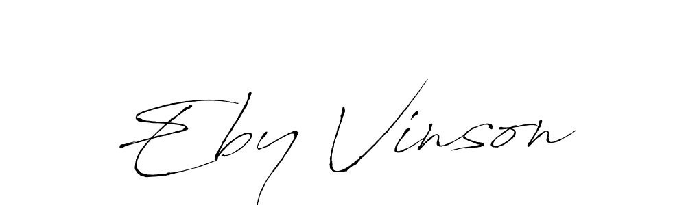 Design your own signature with our free online signature maker. With this signature software, you can create a handwritten (Antro_Vectra) signature for name Eby Vinson. Eby Vinson signature style 6 images and pictures png