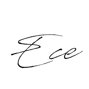 Use a signature maker to create a handwritten signature online. With this signature software, you can design (Antro_Vectra) your own signature for name Ece. Ece signature style 6 images and pictures png