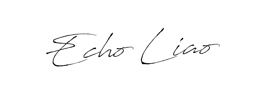 How to make Echo Liao name signature. Use Antro_Vectra style for creating short signs online. This is the latest handwritten sign. Echo Liao signature style 6 images and pictures png
