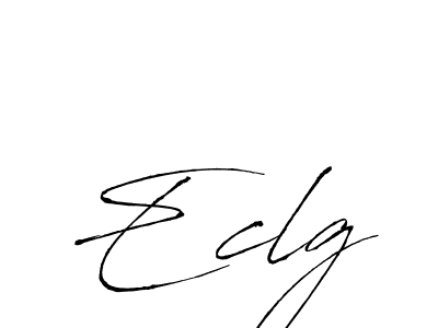 How to make Eclg name signature. Use Antro_Vectra style for creating short signs online. This is the latest handwritten sign. Eclg signature style 6 images and pictures png