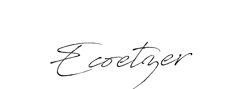 Once you've used our free online signature maker to create your best signature Antro_Vectra style, it's time to enjoy all of the benefits that Ecoetzer name signing documents. Ecoetzer signature style 6 images and pictures png