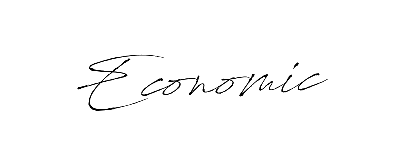 Use a signature maker to create a handwritten signature online. With this signature software, you can design (Antro_Vectra) your own signature for name Economic. Economic signature style 6 images and pictures png