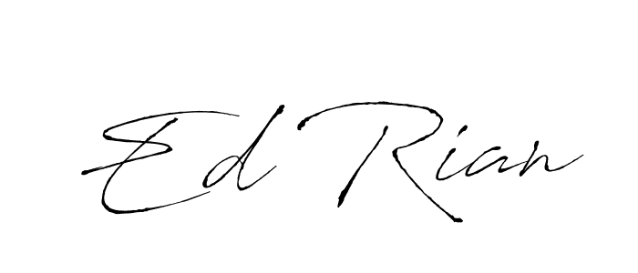 Also You can easily find your signature by using the search form. We will create Ed Rian name handwritten signature images for you free of cost using Antro_Vectra sign style. Ed Rian signature style 6 images and pictures png