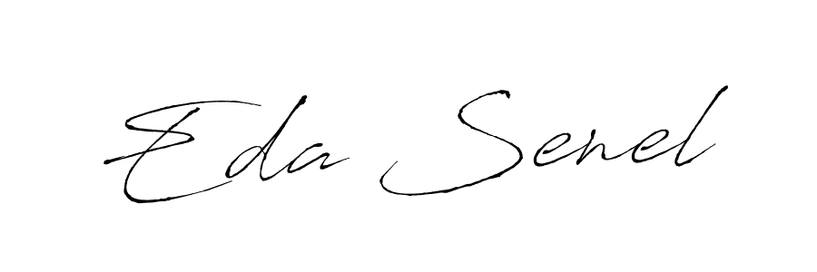 How to make Eda Senel name signature. Use Antro_Vectra style for creating short signs online. This is the latest handwritten sign. Eda Senel signature style 6 images and pictures png