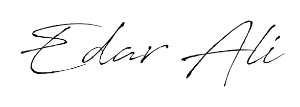 Personalize your online presence with Edar Ali signature rendered in elegant Antro_Vectra font. Great for website footers and blogs. Edar Ali signature style 6 images and pictures png