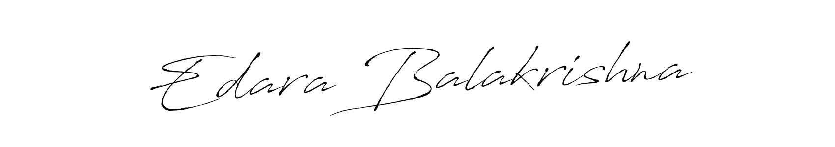 How to make Edara Balakrishna name signature. Use Antro_Vectra style for creating short signs online. This is the latest handwritten sign. Edara Balakrishna signature style 6 images and pictures png