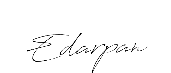 How to make Edarpan signature? Antro_Vectra is a professional autograph style. Create handwritten signature for Edarpan name. Edarpan signature style 6 images and pictures png