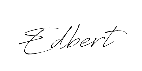 Design your own signature with our free online signature maker. With this signature software, you can create a handwritten (Antro_Vectra) signature for name Edbert. Edbert signature style 6 images and pictures png