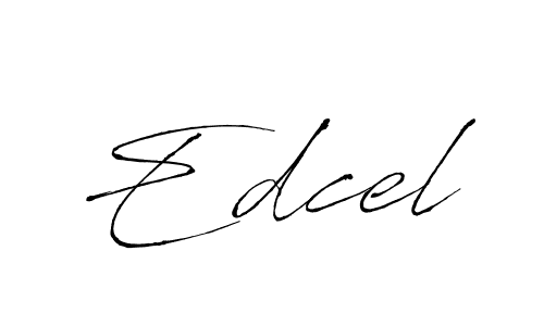Edcel stylish signature style. Best Handwritten Sign (Antro_Vectra) for my name. Handwritten Signature Collection Ideas for my name Edcel. Edcel signature style 6 images and pictures png