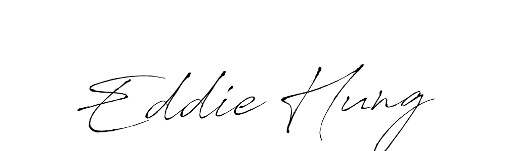 Make a beautiful signature design for name Eddie Hung. With this signature (Antro_Vectra) style, you can create a handwritten signature for free. Eddie Hung signature style 6 images and pictures png