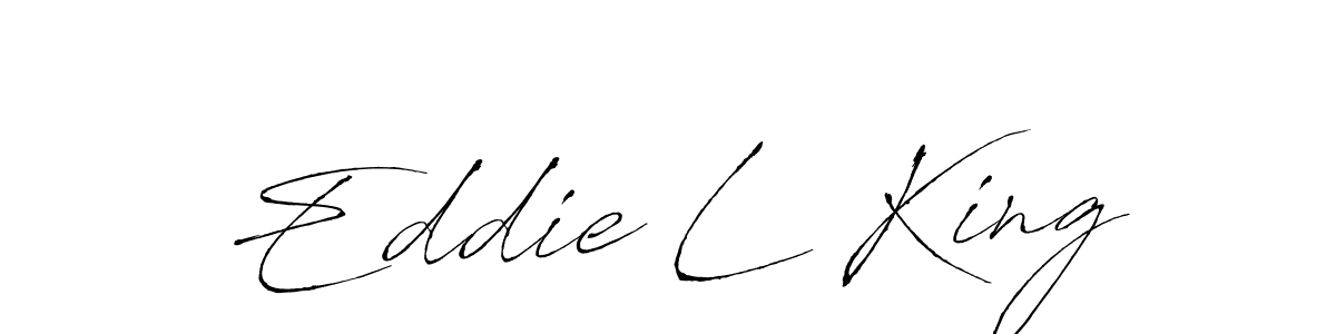 Similarly Antro_Vectra is the best handwritten signature design. Signature creator online .You can use it as an online autograph creator for name Eddie L King. Eddie L King signature style 6 images and pictures png