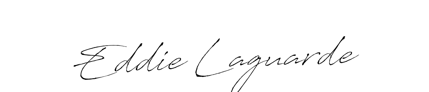 How to make Eddie Laguarde name signature. Use Antro_Vectra style for creating short signs online. This is the latest handwritten sign. Eddie Laguarde signature style 6 images and pictures png