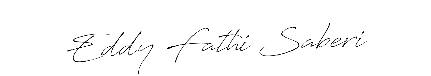 Make a beautiful signature design for name Eddy Fathi Saberi. With this signature (Antro_Vectra) style, you can create a handwritten signature for free. Eddy Fathi Saberi signature style 6 images and pictures png