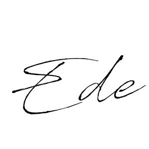 How to make Ede signature? Antro_Vectra is a professional autograph style. Create handwritten signature for Ede name. Ede signature style 6 images and pictures png