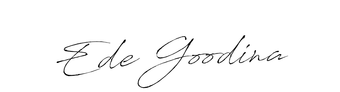 Make a short Ede Goodina signature style. Manage your documents anywhere anytime using Antro_Vectra. Create and add eSignatures, submit forms, share and send files easily. Ede Goodina signature style 6 images and pictures png