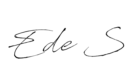 Also You can easily find your signature by using the search form. We will create Ede S name handwritten signature images for you free of cost using Antro_Vectra sign style. Ede S signature style 6 images and pictures png