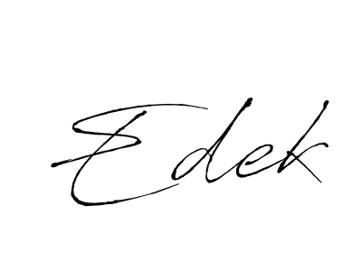 Antro_Vectra is a professional signature style that is perfect for those who want to add a touch of class to their signature. It is also a great choice for those who want to make their signature more unique. Get Edek name to fancy signature for free. Edek signature style 6 images and pictures png