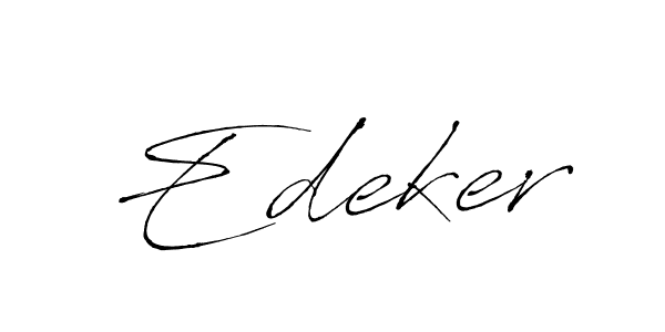 It looks lik you need a new signature style for name Edeker. Design unique handwritten (Antro_Vectra) signature with our free signature maker in just a few clicks. Edeker signature style 6 images and pictures png