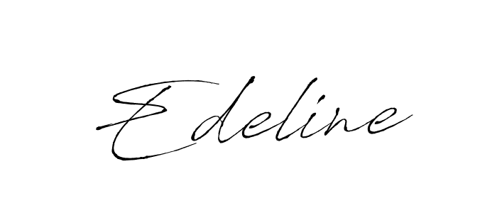 Create a beautiful signature design for name Edeline. With this signature (Antro_Vectra) fonts, you can make a handwritten signature for free. Edeline signature style 6 images and pictures png