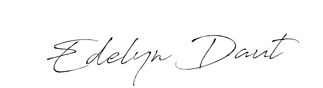 Also You can easily find your signature by using the search form. We will create Edelyn Daut name handwritten signature images for you free of cost using Antro_Vectra sign style. Edelyn Daut signature style 6 images and pictures png