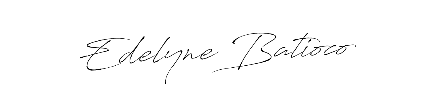 You should practise on your own different ways (Antro_Vectra) to write your name (Edelyne Batioco) in signature. don't let someone else do it for you. Edelyne Batioco signature style 6 images and pictures png