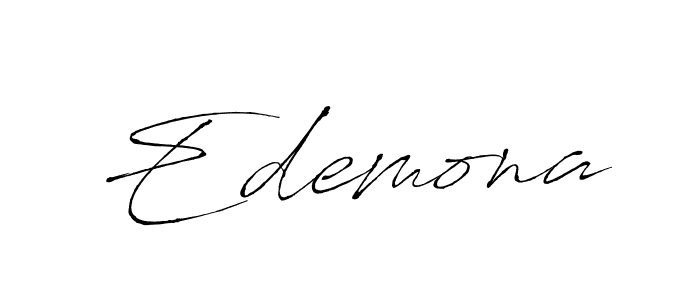 Antro_Vectra is a professional signature style that is perfect for those who want to add a touch of class to their signature. It is also a great choice for those who want to make their signature more unique. Get Edemona name to fancy signature for free. Edemona signature style 6 images and pictures png