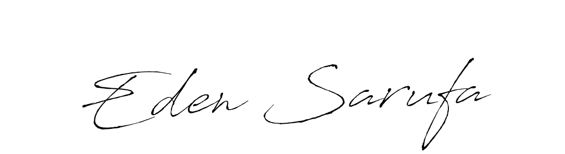 Eden Sarufa stylish signature style. Best Handwritten Sign (Antro_Vectra) for my name. Handwritten Signature Collection Ideas for my name Eden Sarufa. Eden Sarufa signature style 6 images and pictures png