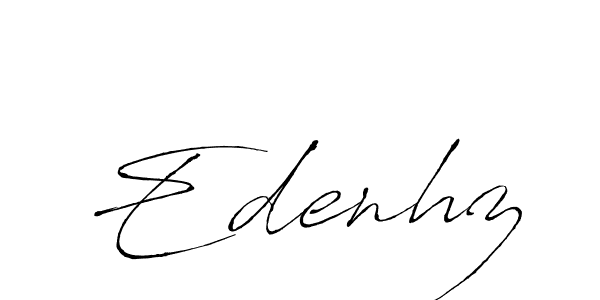 Antro_Vectra is a professional signature style that is perfect for those who want to add a touch of class to their signature. It is also a great choice for those who want to make their signature more unique. Get Edenhz name to fancy signature for free. Edenhz signature style 6 images and pictures png