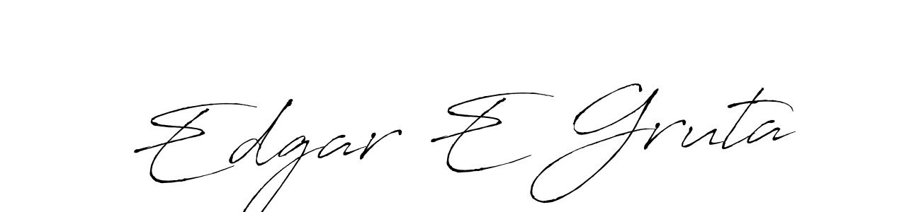 It looks lik you need a new signature style for name Edgar E Gruta. Design unique handwritten (Antro_Vectra) signature with our free signature maker in just a few clicks. Edgar E Gruta signature style 6 images and pictures png