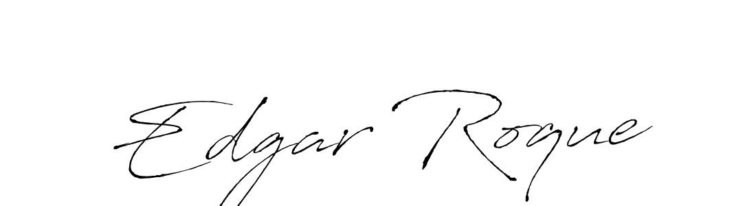Edgar Roque stylish signature style. Best Handwritten Sign (Antro_Vectra) for my name. Handwritten Signature Collection Ideas for my name Edgar Roque. Edgar Roque signature style 6 images and pictures png