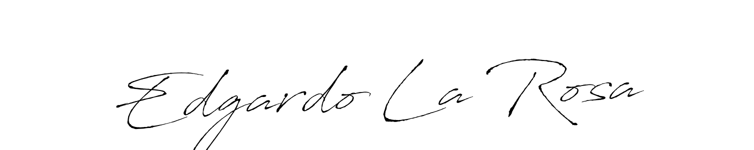 How to make Edgardo La Rosa name signature. Use Antro_Vectra style for creating short signs online. This is the latest handwritten sign. Edgardo La Rosa signature style 6 images and pictures png