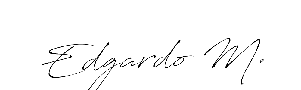 Edgardo M. stylish signature style. Best Handwritten Sign (Antro_Vectra) for my name. Handwritten Signature Collection Ideas for my name Edgardo M.. Edgardo M. signature style 6 images and pictures png