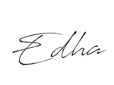 You should practise on your own different ways (Antro_Vectra) to write your name (Edha) in signature. don't let someone else do it for you. Edha signature style 6 images and pictures png